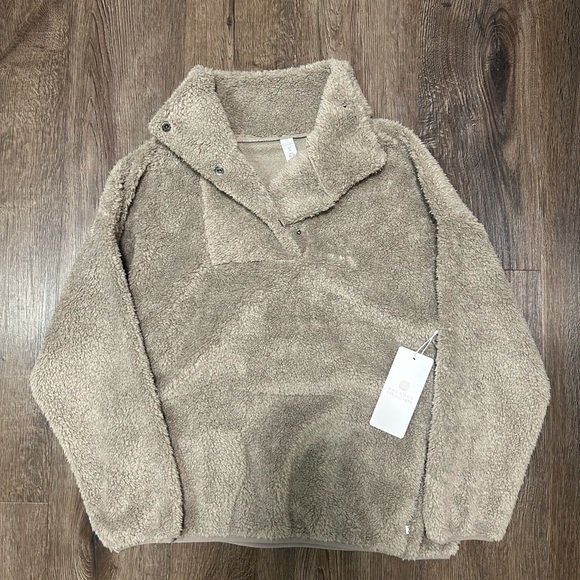 Ellie Tops - Sherpa Mockneck Sweatshirt